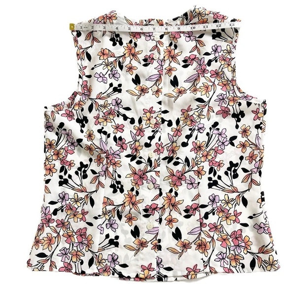 KAREN SCOTT Women’s Petite Floral Sleeveless Top - Small - Picture 6 of 9